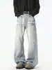 Ropa para Hombre Maple House / Primavera 2026 Nueva Marca de Moda Americana High Street Talla M Corte Holgado Jeans Ligeramente Acampanados Pantalones Largos para Hombre