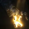 Caixa de Bateria Botão Ledcr2032 Fio de Cobre Cordão de Luzes Luzes de Natal à Prova d'Água Luzes de Fio de Cobre para Interior 1m Quente Super Brilhante