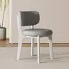 Silla moderna minimalista nórdica para el hogar de madera maciza, silla de diseñador italiano de lujo ligero con respaldo, silla de comedor para apartamentos pequeños
