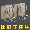 Estante de almacenamiento para lavabo de pared con ganchos, ganchos para lavabo, ganchos adhesivos, estante para lavabo de baño, un artículo imprescindible.