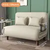 Sofá cama multifuncional para apartamentos pequeños, individual o doble, diseño de tela simple, adecuado para sala de estar, estudio, oficina, cama plegable