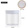 Punto del Fabricante 68 Dientes Botella Transparente de Boca Ancha de 100 ml Plástico Pet Mascarilla Mascarilla para Ojos Embalaje Adhesivo Botella de Fertilizante para Flores