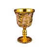 Copa de licor doméstica de alta calidad seleccionada, cáliz, metal vintage, europeo, creativo, adornos de vino al por mayor