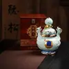 Cerámica Jingdezhen Botella Vacía de Cinco Gatos Hogareña Sellada Olla para Baijiu Olla para Licor Añejo de 5 Jin Vajilla Adorno Colección