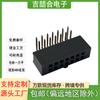 Conector Hembra de Doble Fila de 90 Grados con Espaciado de 2.54 mm Conector 2*7P de Doble Fila con Pines Elevados para Prevenir Conexiones Incorrectas Conector Hembra Chapado en Oro