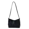 Bolsa Tote Tecida à Mão Estilo Novo 2025 para Mulheres, Grande Capacidade, Sensação de Luxo, Bolsa de Ombro Versátil Casual, Bolsa Transversal