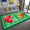 Alfombra de Campo de Fútbol Copa del Mundo Visión 3D Transfronteriza Alfombra para Sala de Estar Dormitorio Alfombra para Habitación de Niño Niños Decoración Alfombra Lista en Stock
