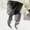 Lenço de Seda Triangular Floral para Mulheres no Verão, Lenço de Gaze Fresco e Versátil, Turbante, Lenço de Pescoço, Laço de Cabelo, Faixa de Cabelo Atacado