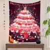 2022 Novo Pano de Fundo de Natal Ins Decoração de Casa Transfronteiriça Árvore de Natal Fundo Pano para Pendurar na Parede Tapeçaria Amazon