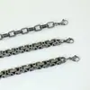 Pulseras de Acero Inoxidable de Venta Caliente Transfronterizas Europeas y Americanas, Collares de Moda Callejera para Hombre de Amazon, Suministro Directo de Fábrica al por Mayor