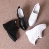 Zapatos para Aumentar la Altura Temporada de Primavera para Mujer, Zapatos Deportivos Casuales Negros, Tacones de Cuña Altos, Zapatos de Salón