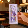 Bolsita de bendición para examen, amuleto divertido cultural y creativo, adorno colgante para coche, llavero con cordón, bolsita bordada con deseo para examen