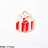 Colgante de Aleación Esmaltada Navideño Colgante de Gota Papá Noel Muñeco de Nieve Reno Colgante de Dibujos Animados Accesorios para Joyería DIY Pulsera Al Por Mayor