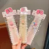 Parche de Florales de Borde Ancho con Velcro para Niñas, Flequillo de Verano para la Frente, Banda para Fijar el Cabello de Bebé