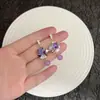 Brincos Borboleta de Cristal Brilhante Super Resistentes Estilo Francês Design Criativo Elegante Luxo Leve Estilo Popular para Férias