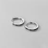 Nalan s925 Sterling Silver Rodada Orelha Fivela Verão High Sense Cold Style High Level Simples Mulheres Brincos M03658