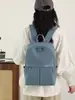 Mochila de viaje, para ir al trabajo y para la escuela de diseño minimalista, tela de nailon, impermeable, versátil, moderna, mochila para mujer de estilo simple