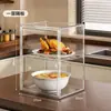 Caja de almacenamiento de ingredientes para pasteles y pan a prueba de polvo transfronteriza, totalmente transparente, caja sorpresa extragrande, caja de exhibición de figuras