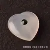 Pedra Bruta de Cristal Natural 2cm Formato de Coração Cravejado com Diamante Zircônia Safira Ametista Pedra Preciosa Acessórios para Joias DIY