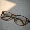 Montura de Espejo de Cuerno de Sándalo Natural de Gama Alta Retro para Negocios, Moderna, Ligera, Lujosa, Cómoda y Amigable con la Piel, Se Puede Combinar con Lentes para Miopía