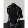 Camiseta de Manga Corta Desestructurada con Remaches Estilo Americano para Mujer y Hombre, Verano 2025 Holgada Casual Elegante Top Redondo para Pareja