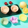 Molde de Silicona para Pastel Grado Alimenticio Horneado Repostería Pastel de Arroz al Vapor Repostería Mara Reutilizable Hogar Fábrica Lote