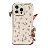Lazo Rosa Femenino Adecuado para Funda Protectora de iPhone 13 11/12 Apple 14/15/16 Promax Funda para Teléfono Móvil 7