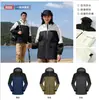Ropa de Trabajo Impermeable con Bloques de Color para Trabajo en Grupo Cortavientos Chaqueta de Esquí Acolchada con Capucha Abrigo de Algodón Engrosado de Invierno Regalo Corporativo Ropa de Trabajo
