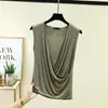 Chaleco Modal con Cuello en V Profundo para Mujer Verano 2026 Delgado Sin Mangas Capa Base Versátil