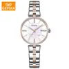 Relógio Suíço Feminino, Pulseira de Aço de Alta Qualidade, Relógio Feminino de Estilo Simples, Relógio de Quartzo Versátil e Moderno, À Prova d'Água e com Sensação de Luxo