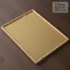 Hogar Simple Tejido de Bambú Imitación Bandeja Redonda de Almacenamiento Oficina Té de Preparación en Seco Gongfu Set de Té Accesorios Dao Bandeja de Bambú