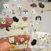 Adesivos de Nail Art Tridimensionais Ins Coração Cachorro Fofo Gato Fofo Padrão Nail DIY Estilo Japonês Desenho Animado 3D Clareador
