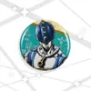 Broche de desenho animado de Jojo's Fantastic Adventure com laser, tamanho 58-75mm.