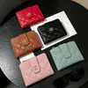 Cartera Sencilla para Mujer Estilo Coreano, Gran Capacidad, Portatarjetas Multifuncional, Cartera Corta con Cremallera para Estudiante, Billetera para Monedas de PU para Estudiante