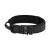 Collar Táctico Antiexplosión Transfronterizo para Perro Collar para el Cuello de Mascotas para Perros Medianos y Grandes Set de Correa y Arnés de Nylon Engrosado