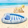 Amazon Outdoor Toma el Sol Amor Cama Flotante Inflable Ecológica Portavasos Engrosado con Almohada Doble Fila Flotante de Agua