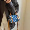 Bolso de Lunares Estilo Coreano para Mujer 2026 Nueva Moda Elegante Ins Trendy Bolso Cruzado Bolso de Hombro con Textura Simple