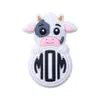 Fábrica em estoque contas de silicone Apple animal de desenho animado vaca contas soltas DIY manual caneta de contas contas de silicone atacado