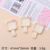 Placa de oreja de gato de color, pegamento en crema, pinza para el cabello hecha a mano, pegatina para refrigerador, material decorativo, accesorios de resina al por mayor