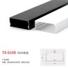 Perfil de Aluminio para Luz Lineal, Canaleta de Aluminio para Luz de Aleación de Aluminio, Canaleta de Aluminio para Luz Lineal, Luz Lineal de Techo de Doble Párpado, Canaleta de Aluminio para Luz Lineal