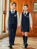 Conjunto de uniforme escolar para niños, uniforme de clase para escuela primaria, atuendo unisex para actuación coral, vestido de graduación de jardín de infantes, atuendo para actuación de recitación