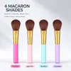 Set de Pinceles de Maquillaje Mango Cuadrado de Comercio Exterior Set de 8 Piezas Pincel Herramientas de Belleza Pincel para Rubor Pincel para Sombras de Ojos Pincel para Cejas Pincel para Corrector