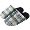 Zapatillas de algodón Nanbo Wan para mujer, otoño e invierno, estilo retro a cuadros, para el hogar, interiores, cálidas, suaves, antideslizantes, para parejas, venta al por mayor