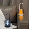 Lámpara de Mesa LED Recargable Sensible al Tacto Metálica Atmósfera Simple Portátil Amazon Transfronteriza Moderna Regulable Luz Nocturna