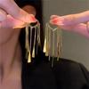 Pendientes de borlas con lentejuelas Super Flash 2025, estilo frío, de alta calidad, para mujer, elegantes y largos, que combinan con todo.