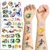 10 Pegatinas de Tatuaje Impermeables Creativas de Fútbol Transfronterizas para Brazos y Caras, Juguetes para Niños, Divertidas Pegatinas Faciales Disponibles para Venta al por Mayor
