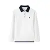 2026 Verano de Alta Gama Estilo Europeo Nuevo para Hombre Diseño de Marca de Moda Tendencia Moda Casual Polo de Manga Larga Jacquard Superior