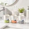 Vaso simple de plástico de grado alimenticio para enjuague bucal infantil, vaso para cepillado de dientes para estudiantes de dormitorio, uso doméstico, duradero y a prueba de roturas