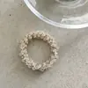Exquisita Goma para el Cabello con Perlas de Cristal, Pulsera Femenina y Elegante de Dama, Goma para el Cabello de Doble Propósito, Cuerda para el Cabello y Adorno para la Cabeza Estilo Nuevo 2026