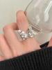 Anillo de Plata de Ley con Perla y Mariposa para Mujer, Moda de Nicho, Anillo Abierto Único, Anillo Minimalista para Dedo Índice, Nuevo Modelo 2024